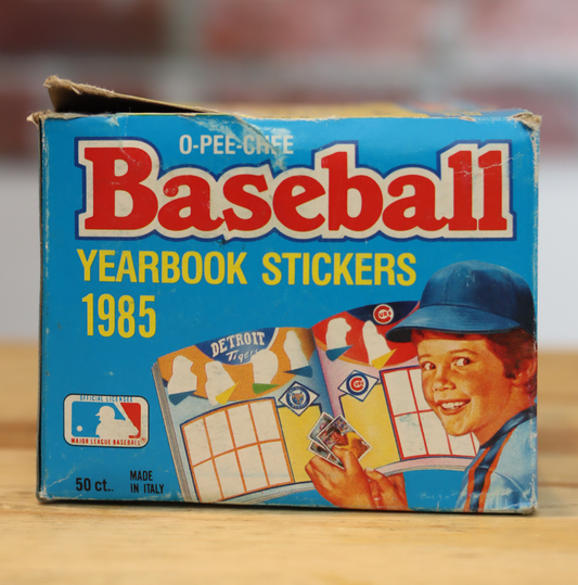 1985 OPC O-Pee-Chee Stickers Wax Box (50 Packs)