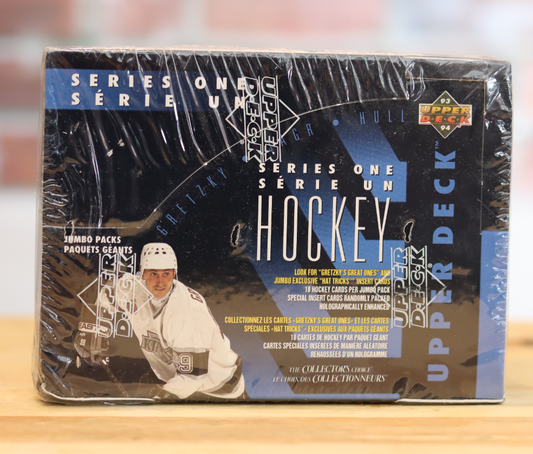 1993/94 Upper Deck Series One Hockey Card Jumbo Hobby Box (20 Packs)