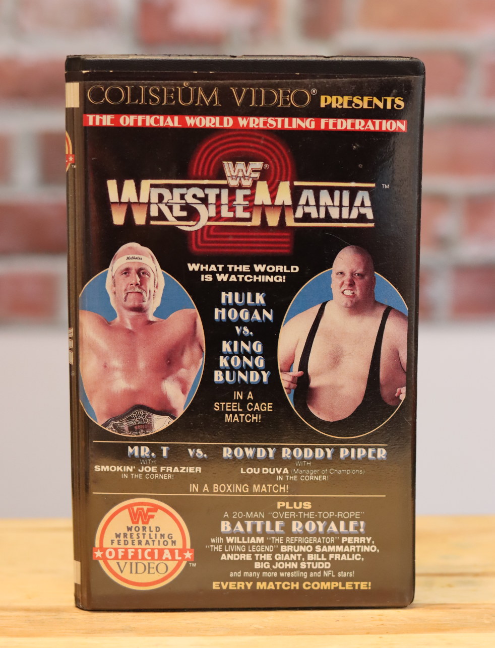 Original WWF WWE Wrestling VHS Coliseum Video - Wrestlemania 2 (1986)