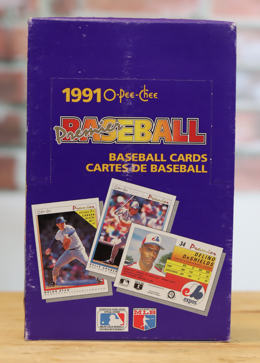 1991 OPC O-Pee-Chee Baseball Card Wax Box (36 Packs)