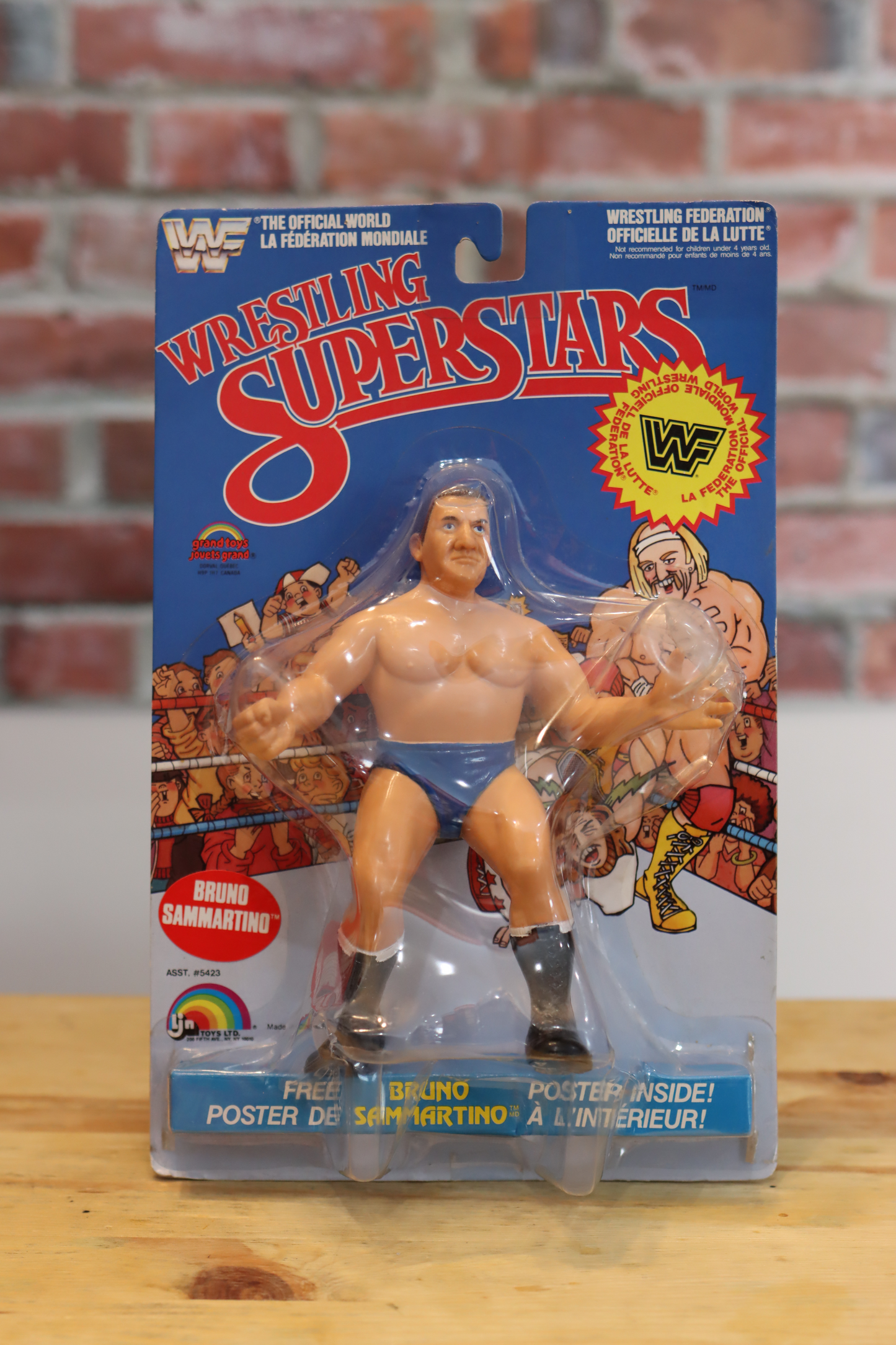 1986 LJN Superstars WWF WWE Wrestling Figure Bruno Sammartino