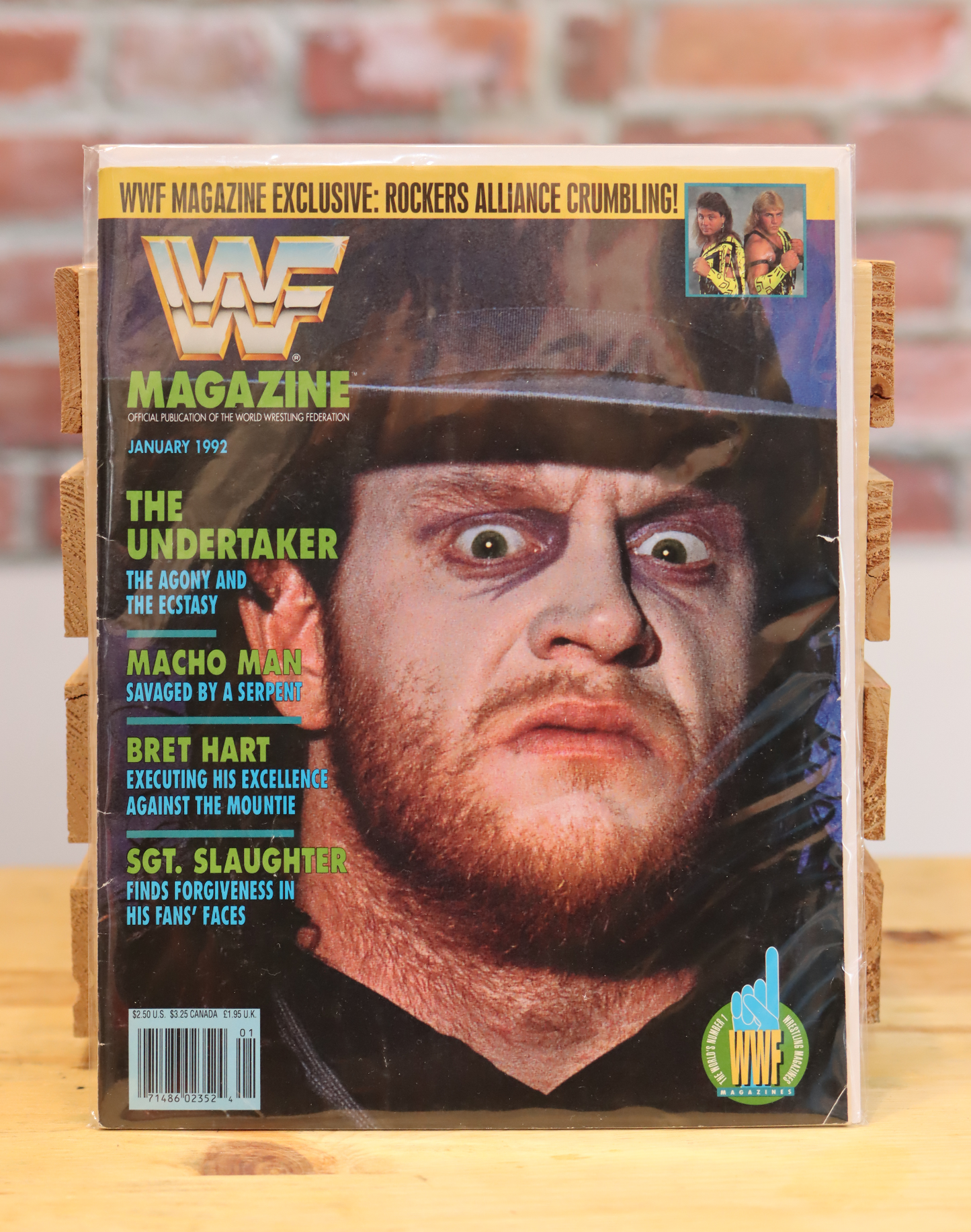 Original WWF WWE Vintage Wrestling Magazine The Undertaker (January 1992)