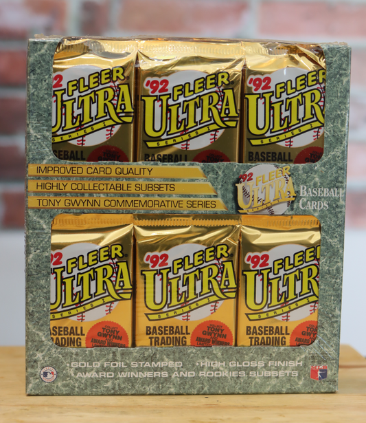 1992 Fleer Ultra Baseball Card Cello Wax Box (36 Packs)