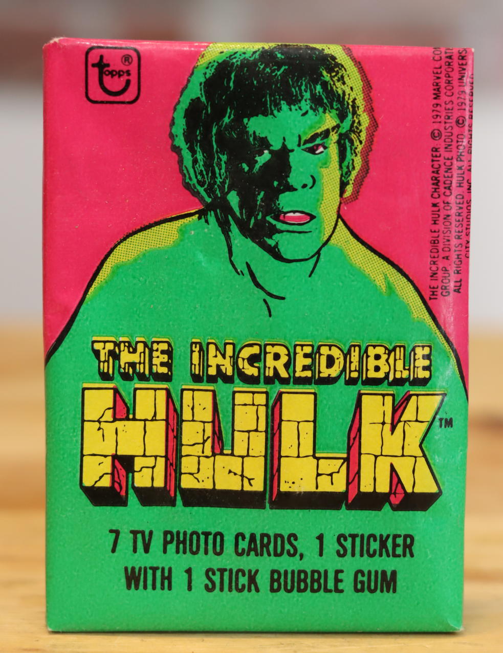 1979 Topps Incredible Hulk Movie Trading Photo Cards Wax Pack