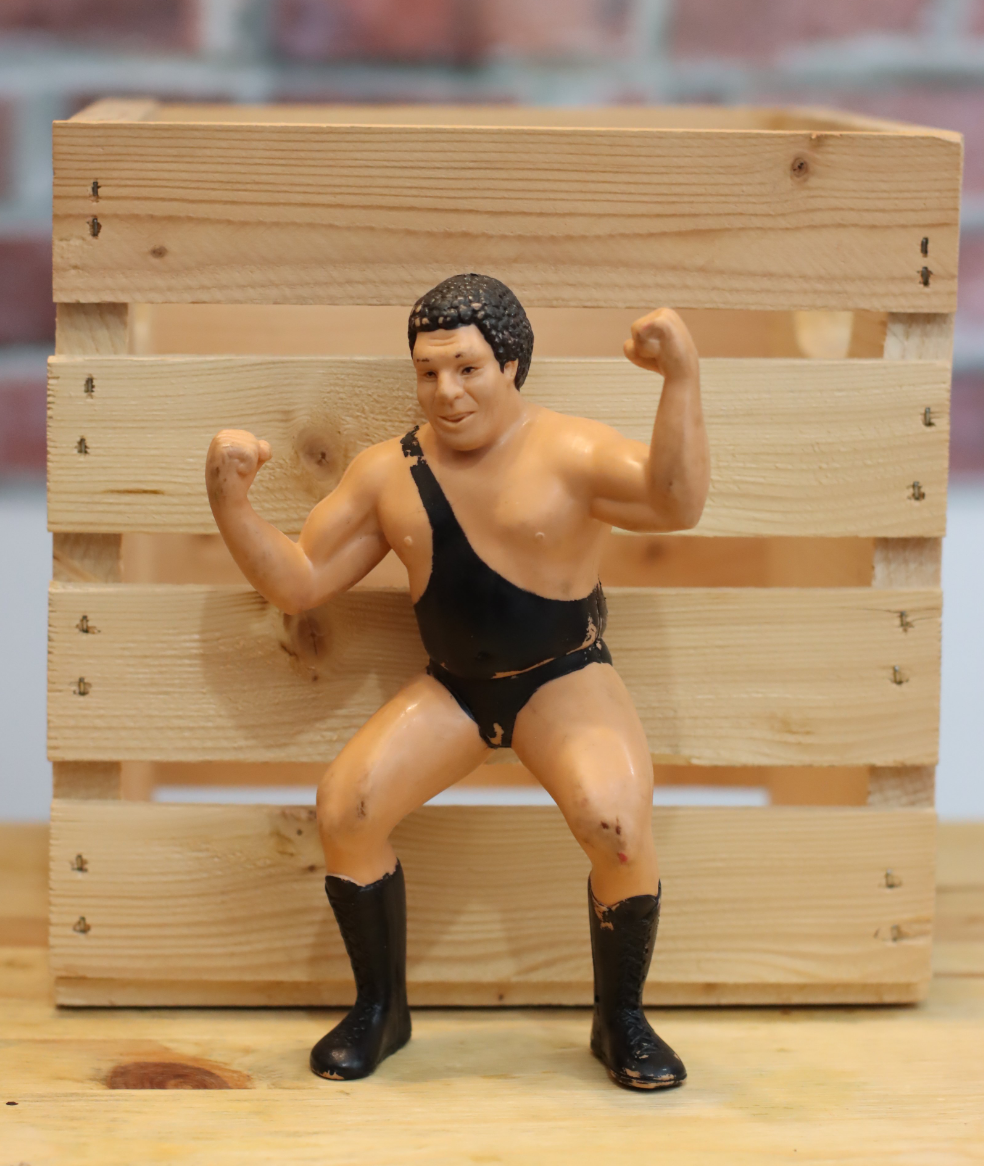 1989 LJN Black Strap Andre The Giant WWF WWF Rubber Wrestling Figure - Very Rare!
