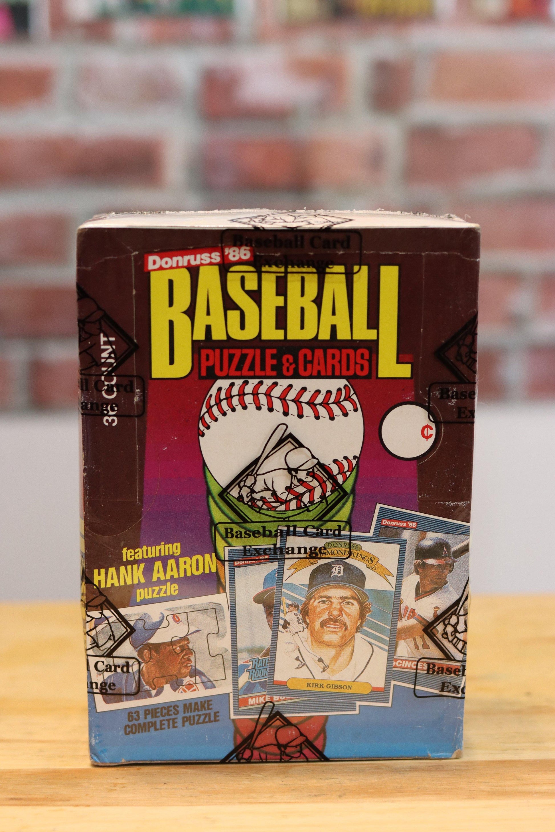 1986 Donruss Baseball Card Wax Box (36 Packs) BBCE Authenticated - FLIP Collectibles Shop