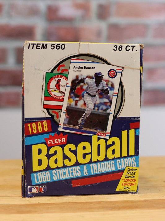1988 Fleer Baseball Card Wax Box (36 Packs) - FLIP Collectibles Shop