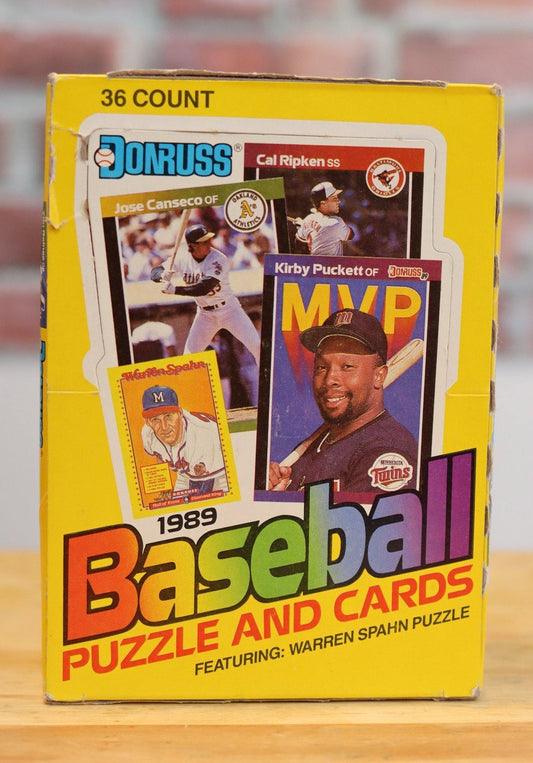 1989 Donruss Baseball Card Wax Box (36 Packs) - FLIP Collectibles Shop
