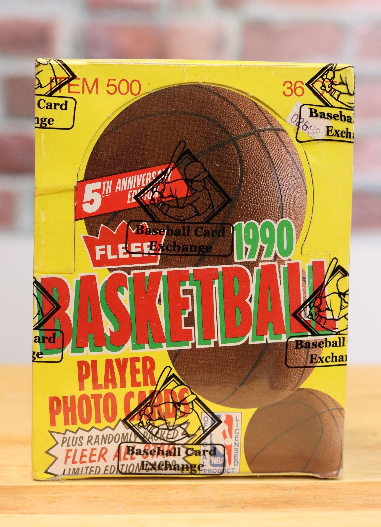 1990/91 Fleer Basketball Card Wax Box (36 Packs) - FLIP Collectibles Shop