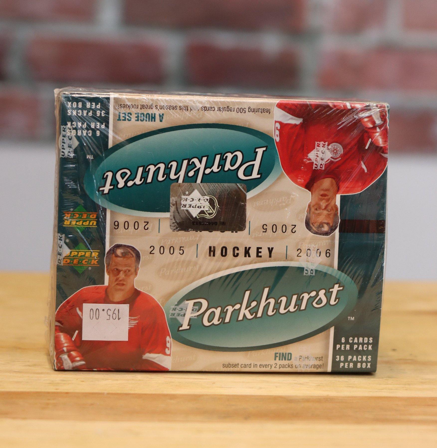 2005/06 Parkurst Hockey Card Wax Box (36 Packs) Factory Sealed - FLIP Collectibles Shop