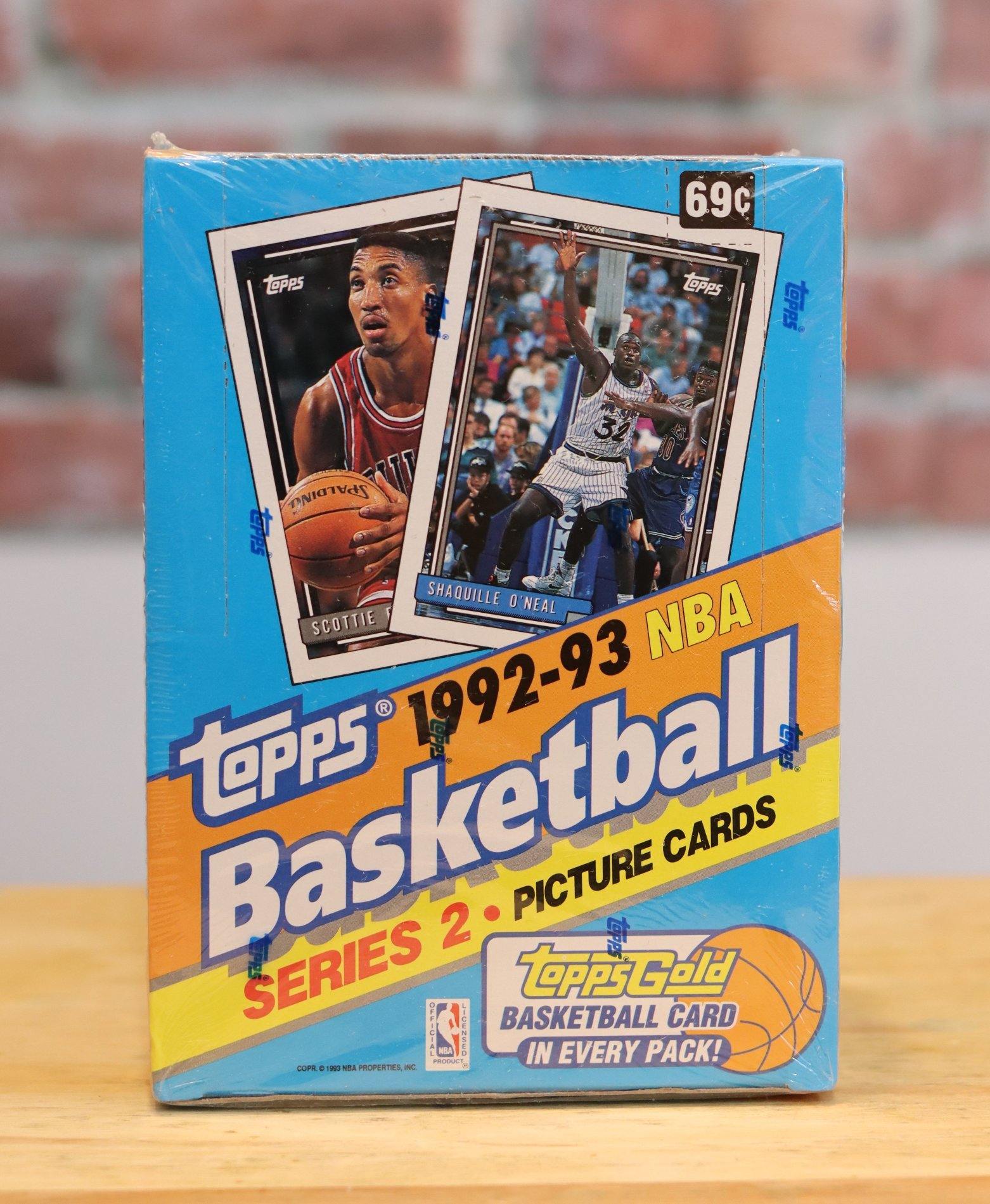 1992/93 Topps Basketball Card Series 2 Wax Box (36 Packs) Factory Sealed - FLIP Collectibles Shop