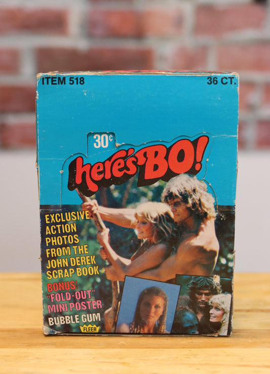 1981 Here's Bo Derek Movie Trading Cards Wax Box (36 Packs) - FLIP Collectibles Shop