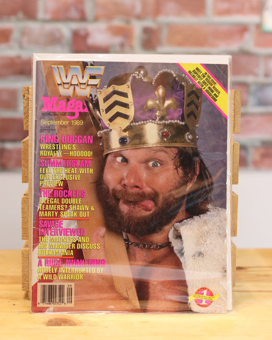 Original WWF WWE Vintage Wrestling Magazine Hacksaw Jim Duggan (September 1989)