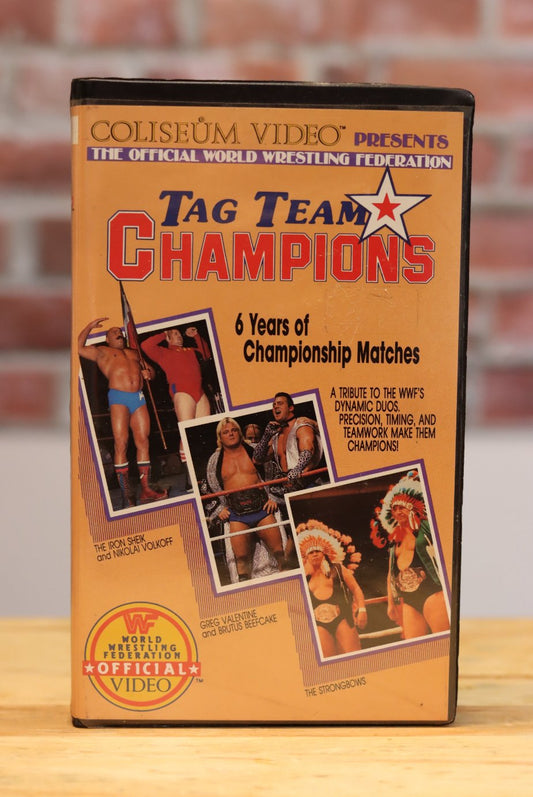 Original WWF WWE Wrestling VHS Coliseum Video - Tag Team Champions (1986)