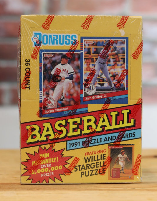 1991 Donruss Baseball Card Wax Box (36 Packs)