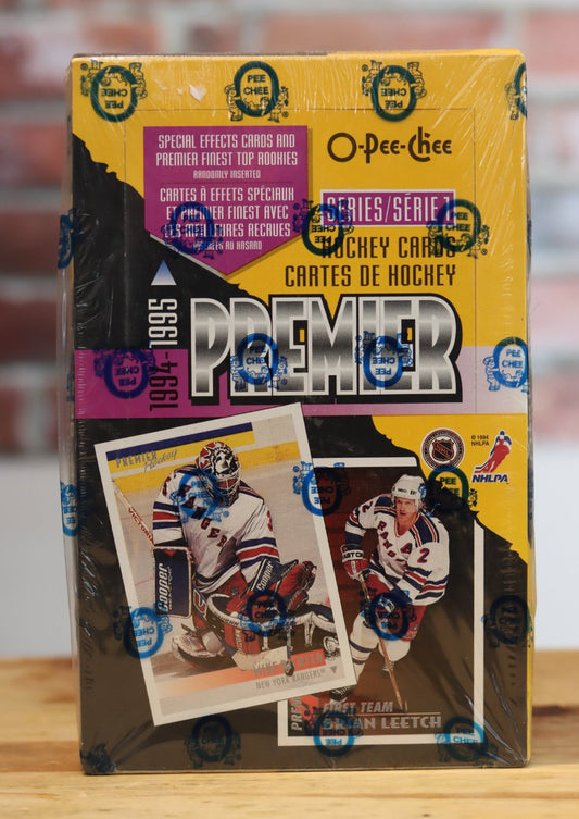 1994/95 OPC O-Pee-Chee Premier Series 1 Hockey Card Hobby Wax Box (36 Packs)