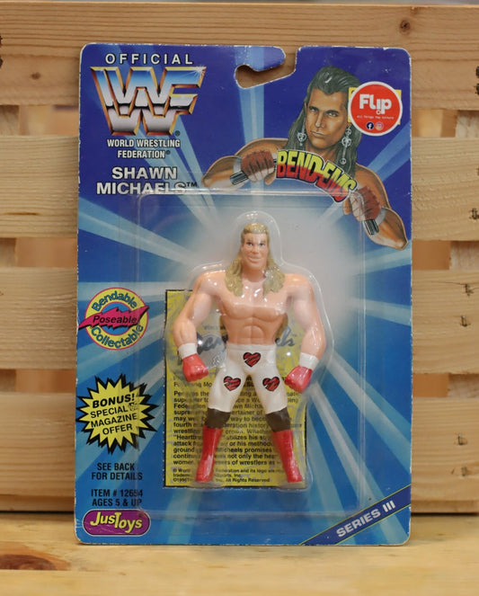 1996 Just Toys WWF Factory Sealed Shawn Michaels Bend Ems Wrestling Figure