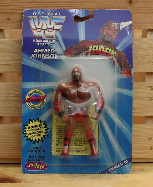 1996 Just Toys WWF Factory Sealed Ahmed Johnson Bend Ems Wrestling Figure