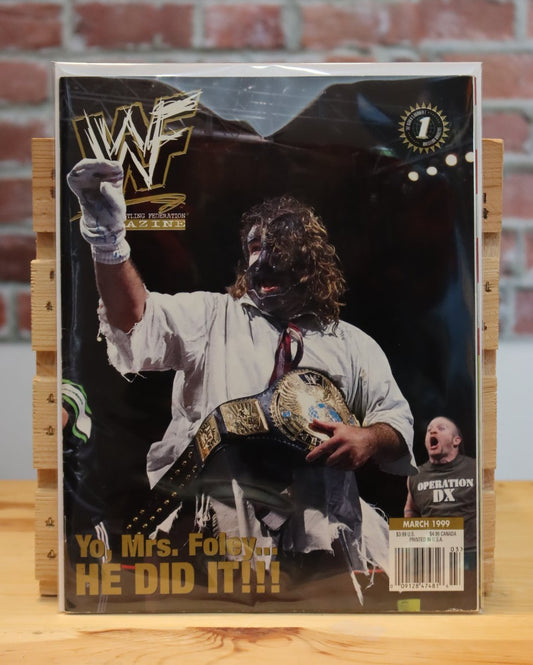 Original WWF WWE Vintage Wrestling Magazine Mankind (March 1999)
