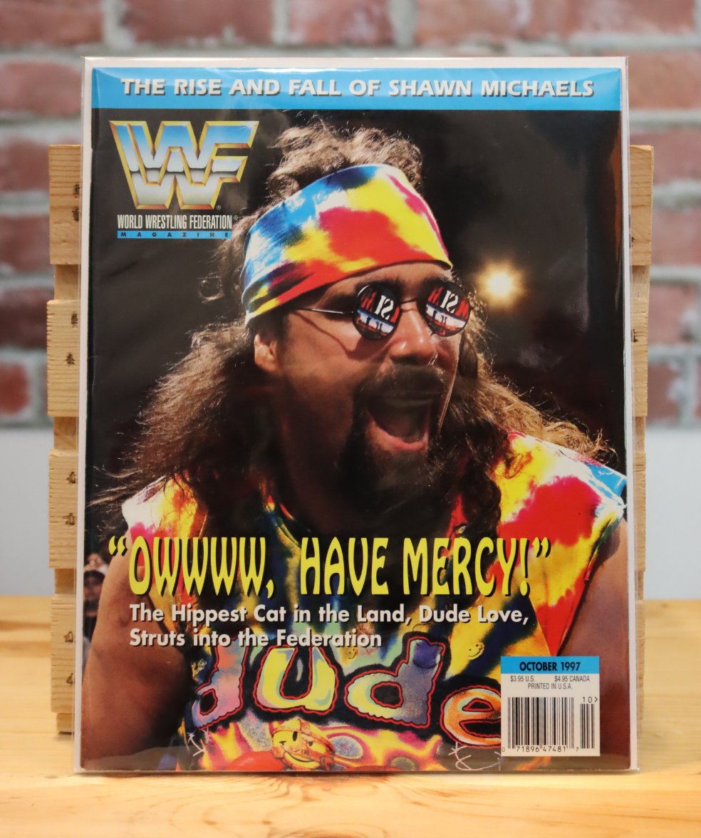 Original WWF WWE Vintage Wrestling Magazine Dude Love (October 1997)