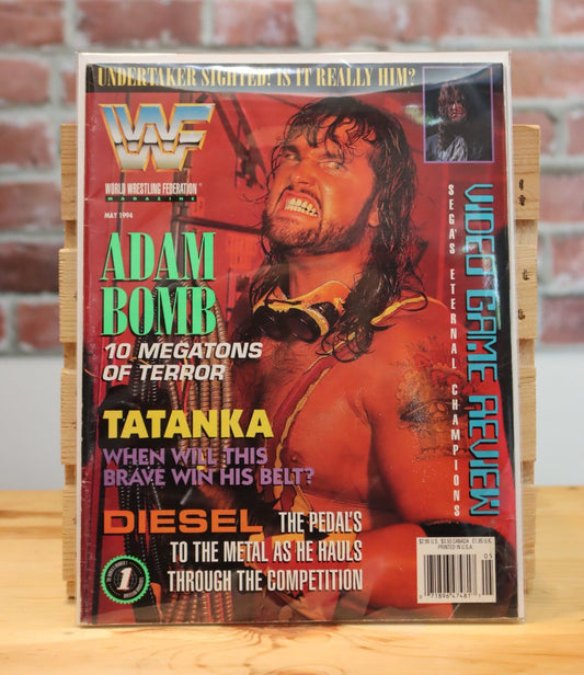 Original WWF WWE Vintage Wrestling Magazine Adam Bomb (May 1994)