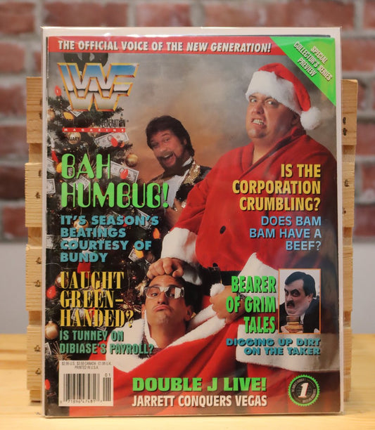 Original WWF WWE Vintage Wrestling Magazine Ted DiBiase/Bundy (January 1995)