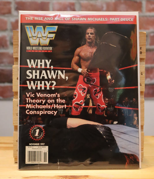 Original WWF WWE Vintage Wrestling Magazine HBK/Undertaker (May 1997)