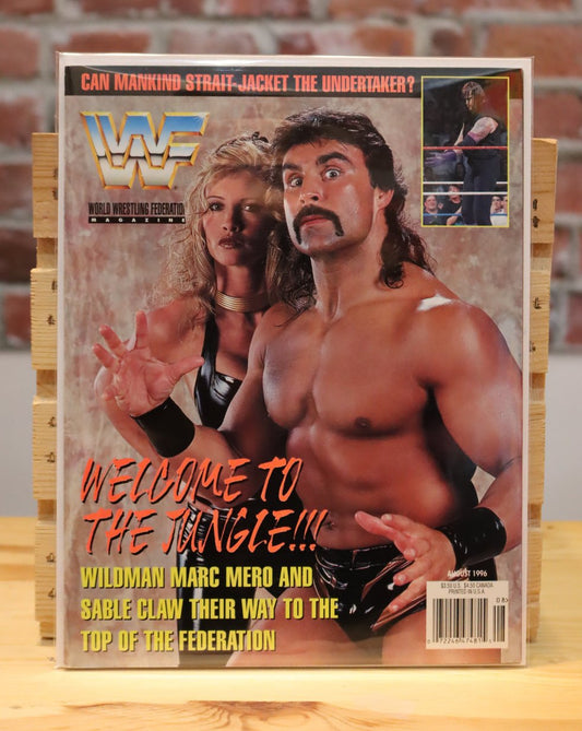 Original WWF WWE Vintage Wrestling Magazine Marc Mero/Sable (August 1996)