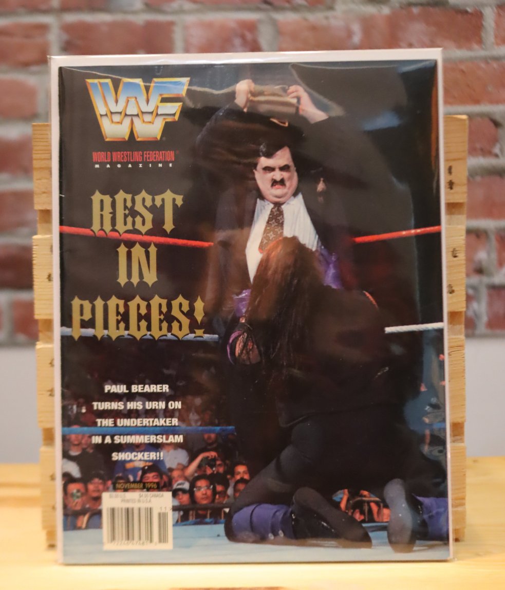 Original WWF WWE Vintage Wrestling Magazine Undertaker/Paul Bearer (November 1996)