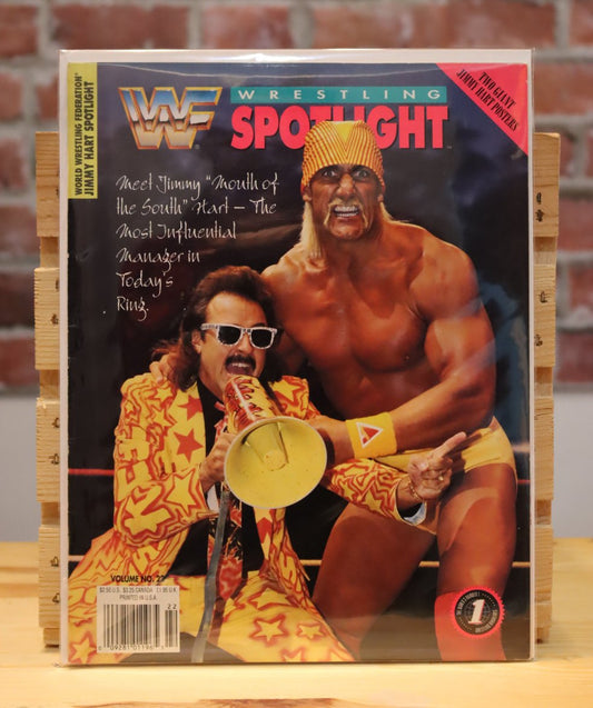Original WWF WWE Vintage Wrestling Spotlight Magazine Hulk Hogan/Jimmy Hart (May 1993)