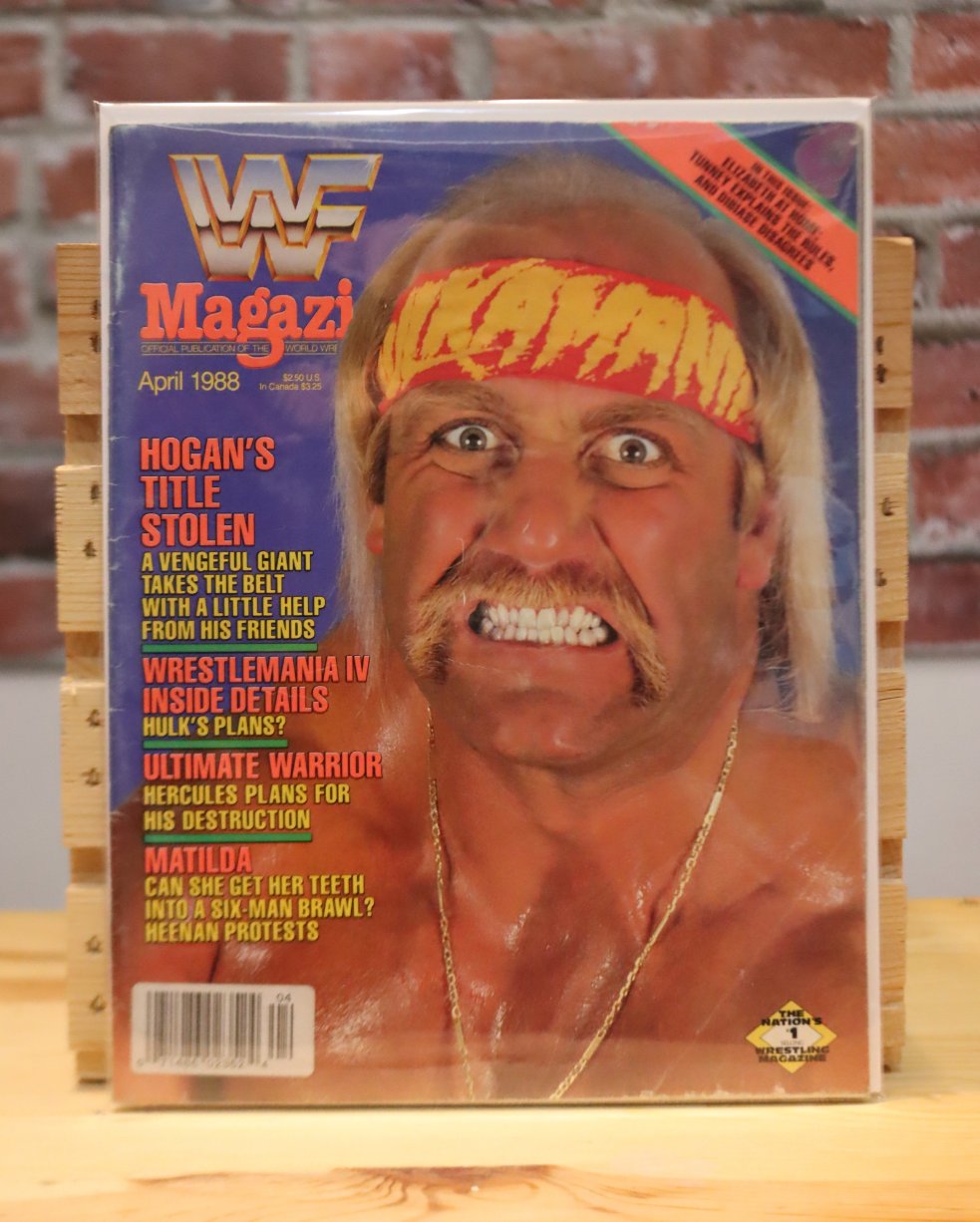 Original WWF WWE Vintage Wrestling Magazine Hulk Hogan (April 1988)