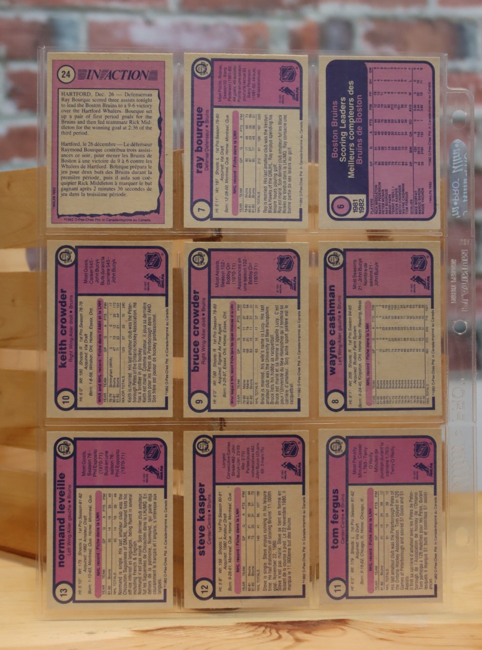 1982/83 OPC O-Pee-Chee Hockey Card Complete Set