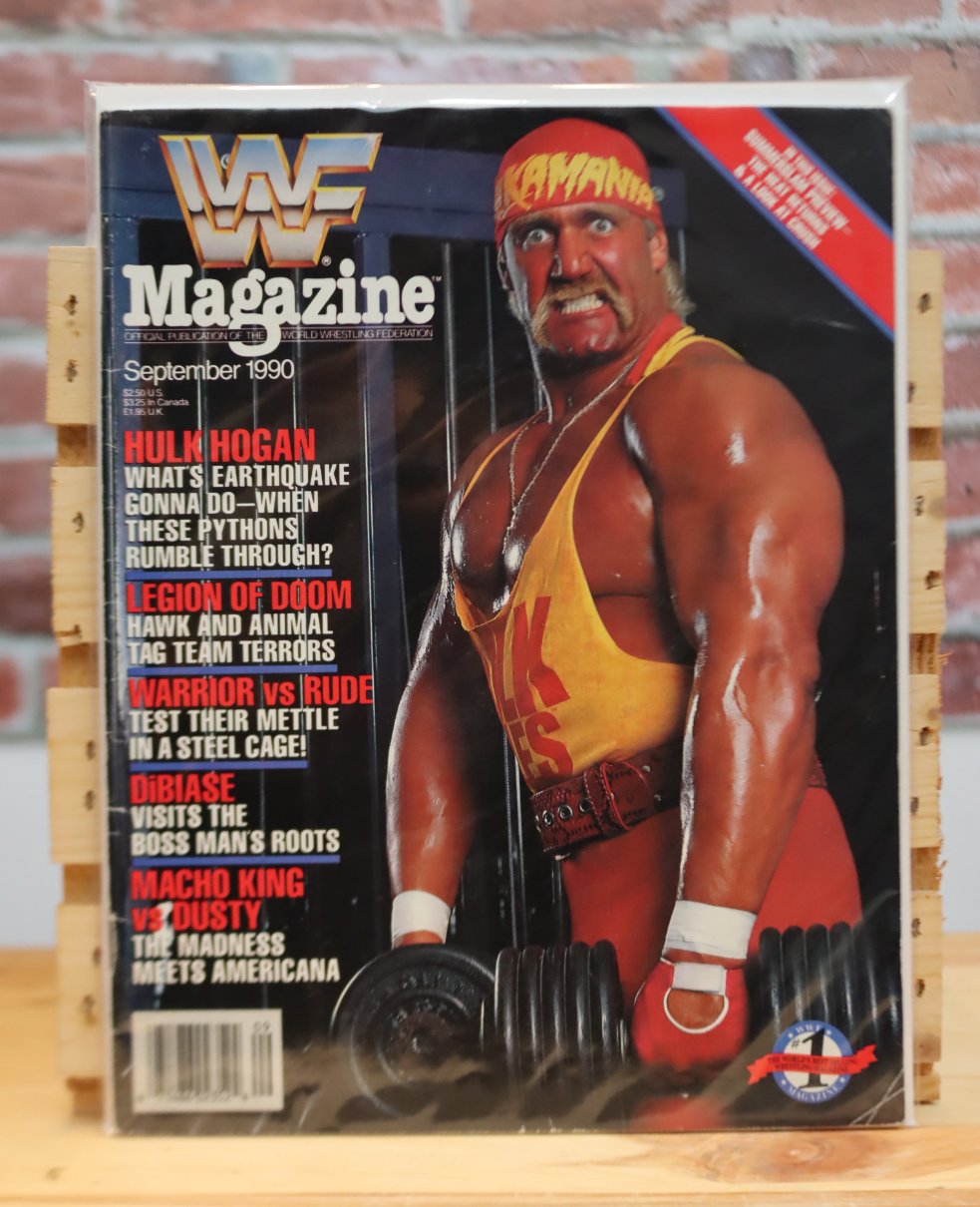 Original WWF WWE Vintage Wrestling Magazine Hulk Hogan (September 1990)