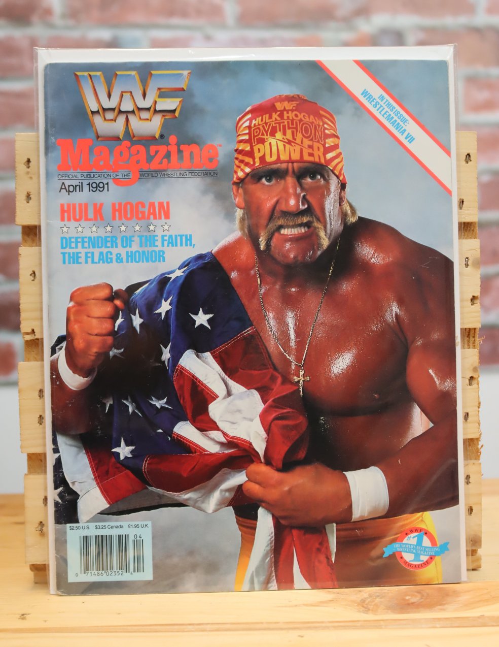 Original WWF WWE Vintage Wrestling Magazine Hulk Hogan (April 1991)