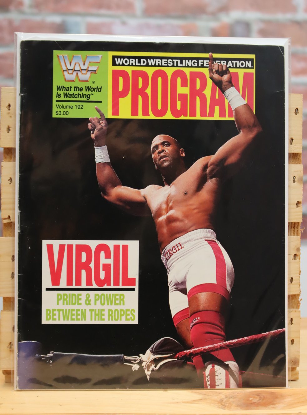 Original WWF WWE Vintage Wrestling Magazine Program Virgil (1992)