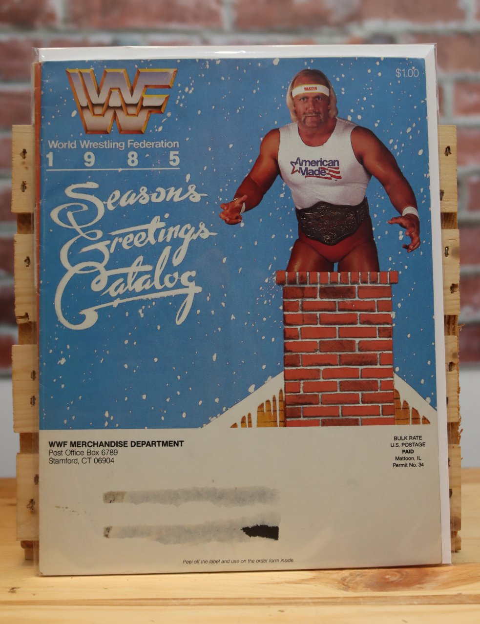 Original WWF WWE Vintage Wrestling Magazine Christmas Catalog Hulk Hogan (Fall 1985)