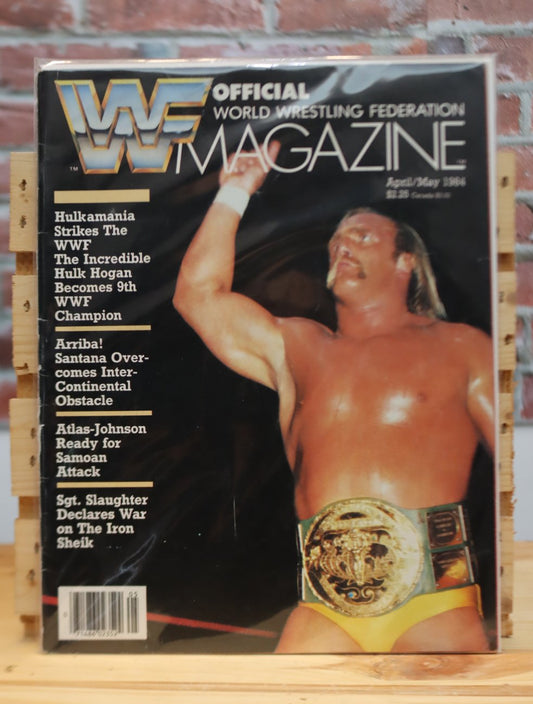 Original WWF WWE Vintage Wrestling Magazine Hulk Hogan (April 1984)