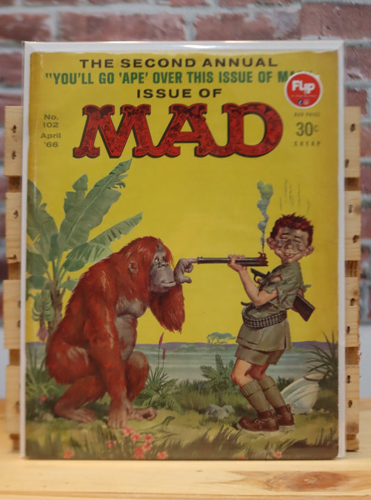 Original Vintage MAD Magazine Issue 102 (April 1966)