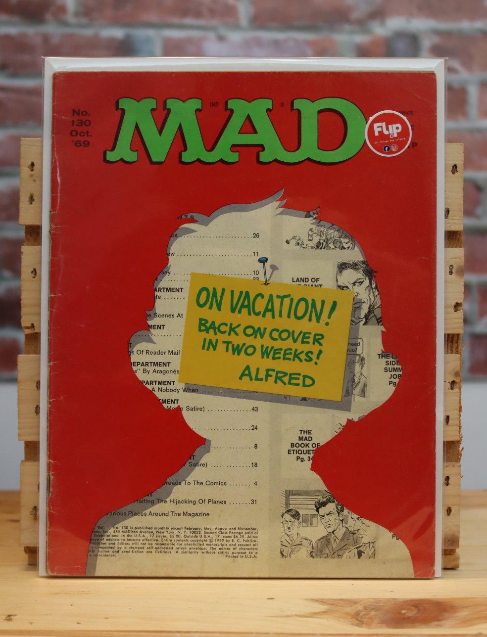 Original Vintage MAD Magazine Issue 130 (October 1969)