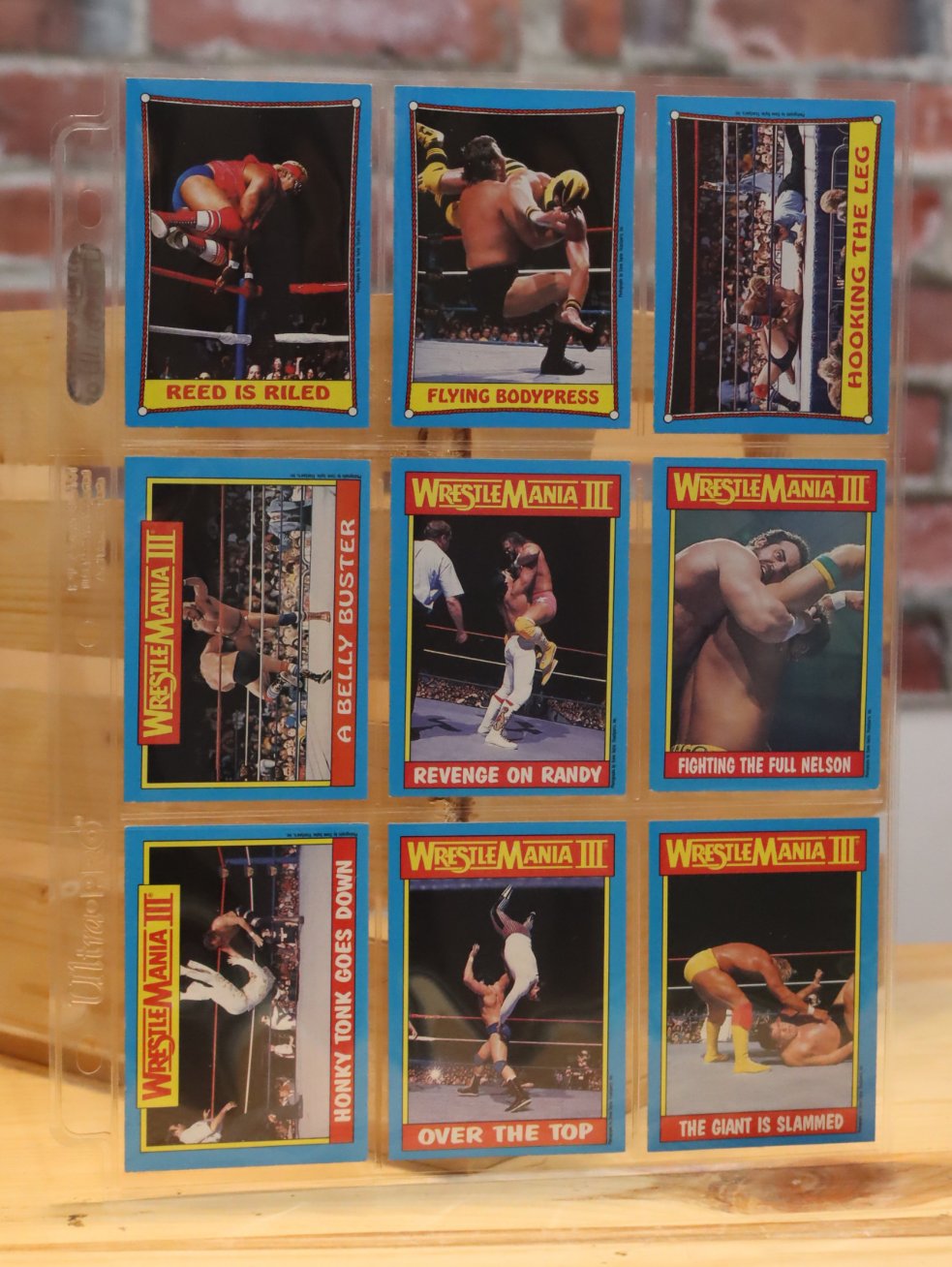 1987 Topps WWF Wrestling Wrestlemania Trading Cards Complete Set