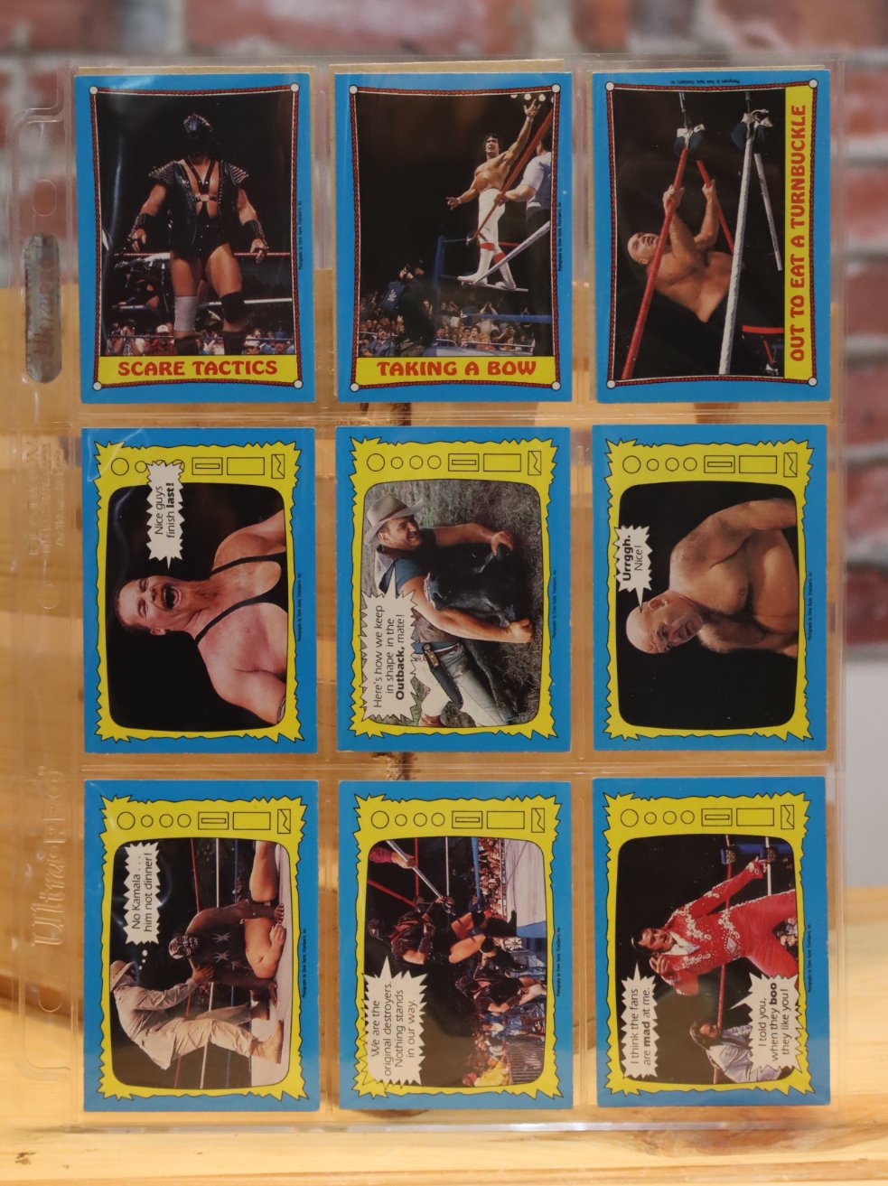 1987 Topps WWF Wrestling Wrestlemania Trading Cards Complete Set