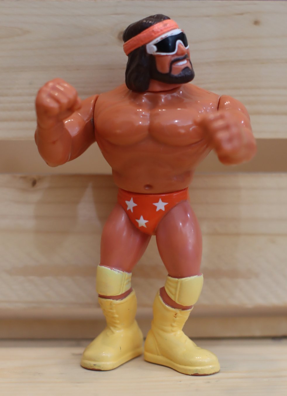 1992 Hasbro Macho Man Randy Savage Loose WWF Wrestling Figure Near-Mint!