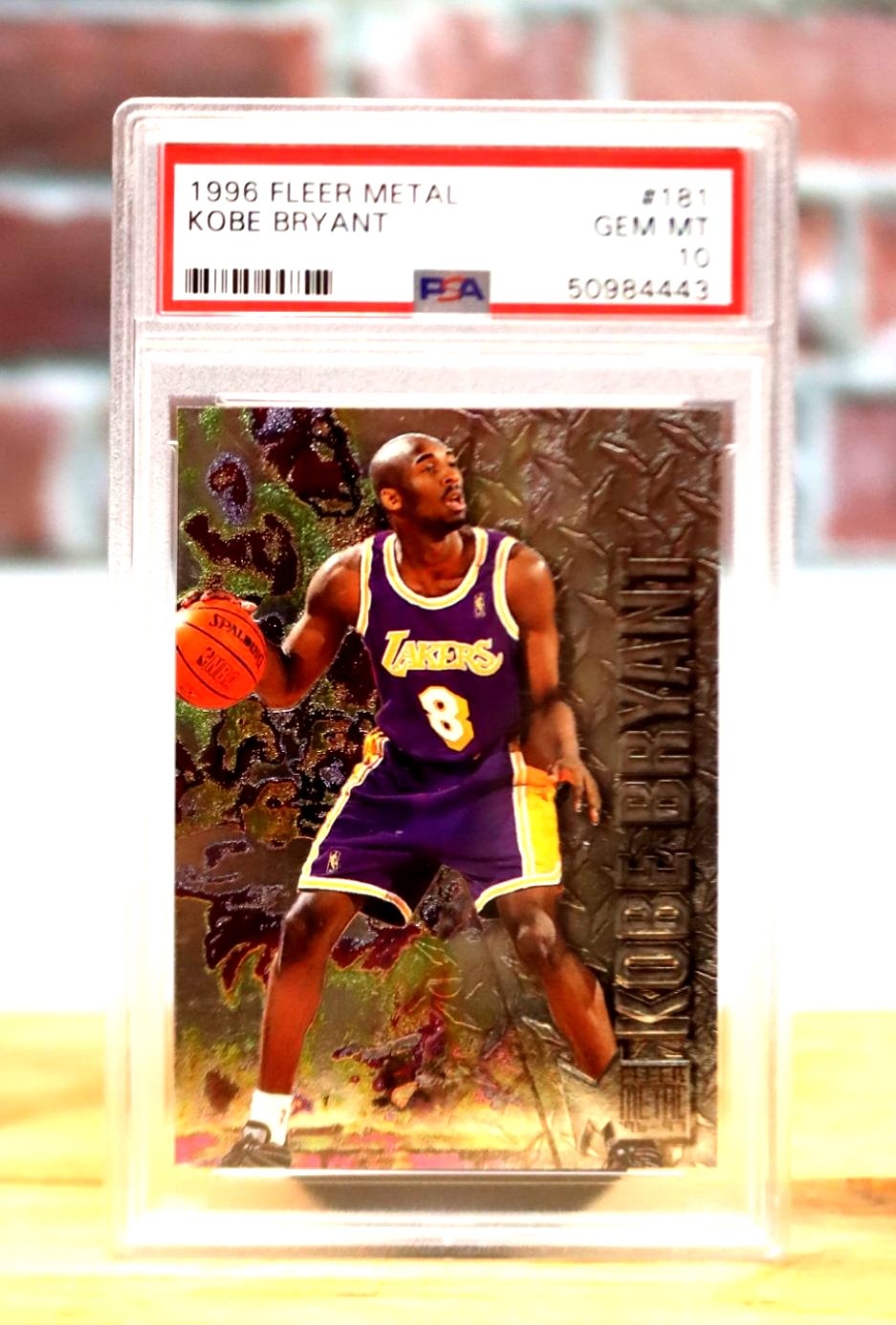 1996 Fleer Metal Kobe Bryant Rookie Card PSA 10