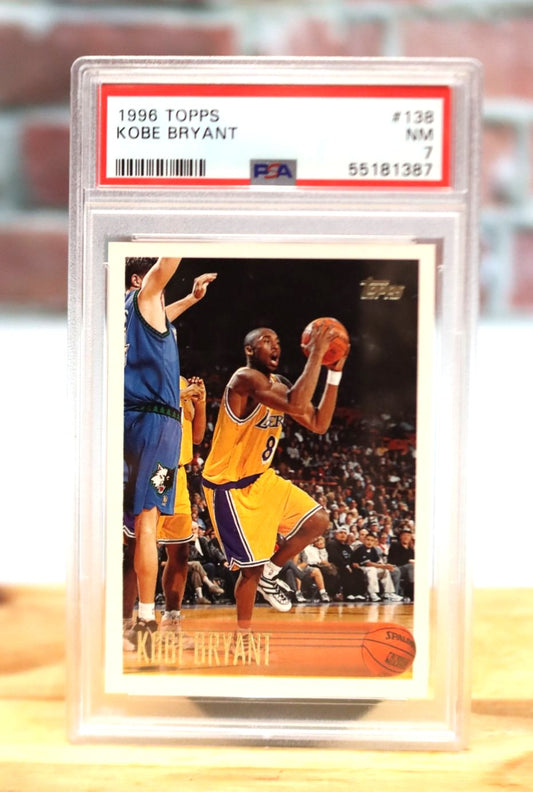 1996 Topps Kobe Bryant Rookie Card PSA 7