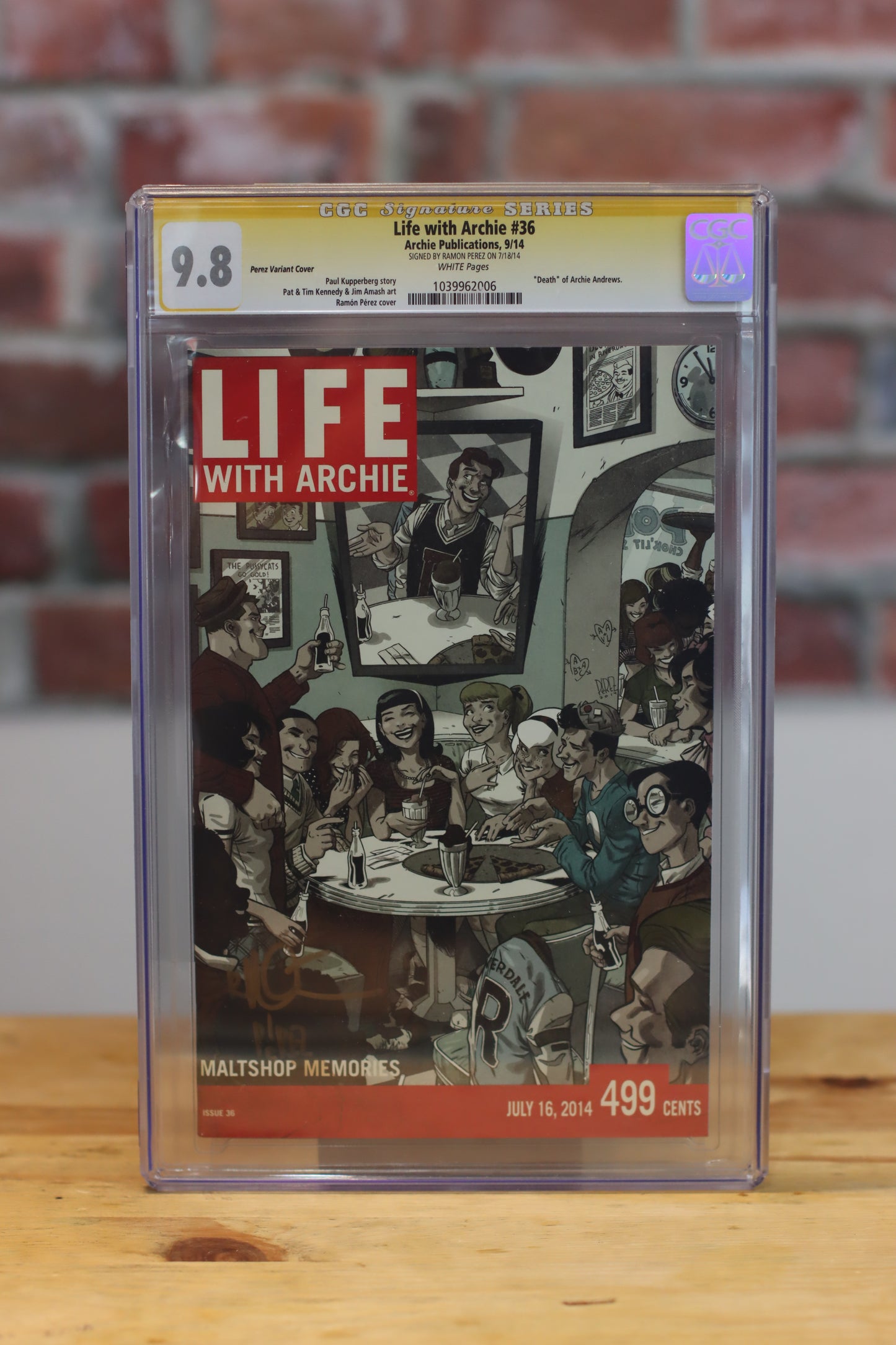 Life With Archie #36 Graded CGC 9.8 Comic Book Signature Series