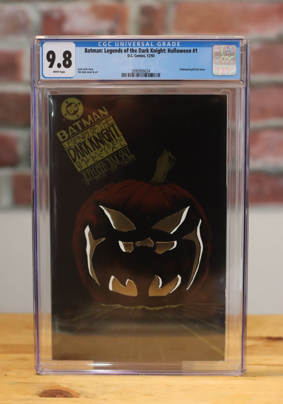 Batman: Legends Of The Darknight Halloween #1 Graded CGC 9.8 Comic Book Rare Embossed Gold Foil Cover