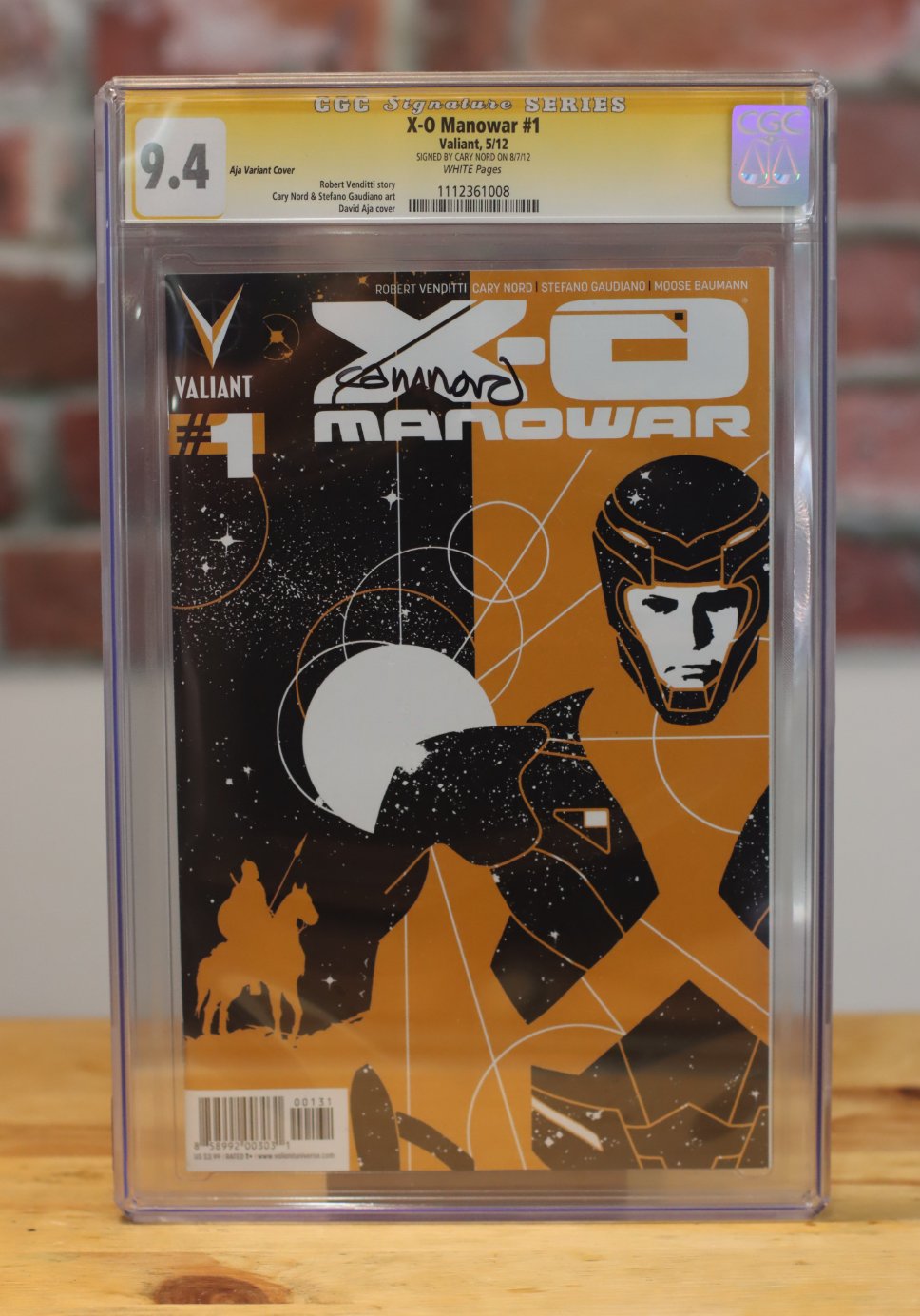 X-O Manowar Graded CGC 9.4 Valiant Variant Cover Comic Book Signature Series