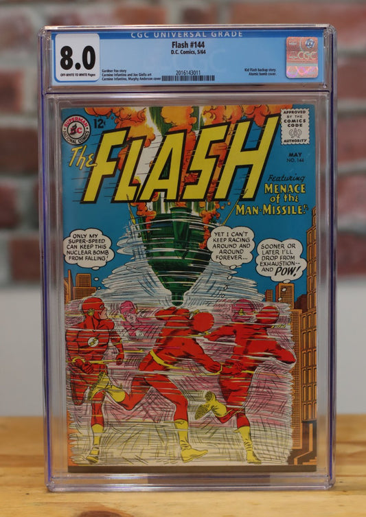 Flash #144 Graded CGC 9.8 Marvel Comic Book Adam Bomb Cover, Kid Flash