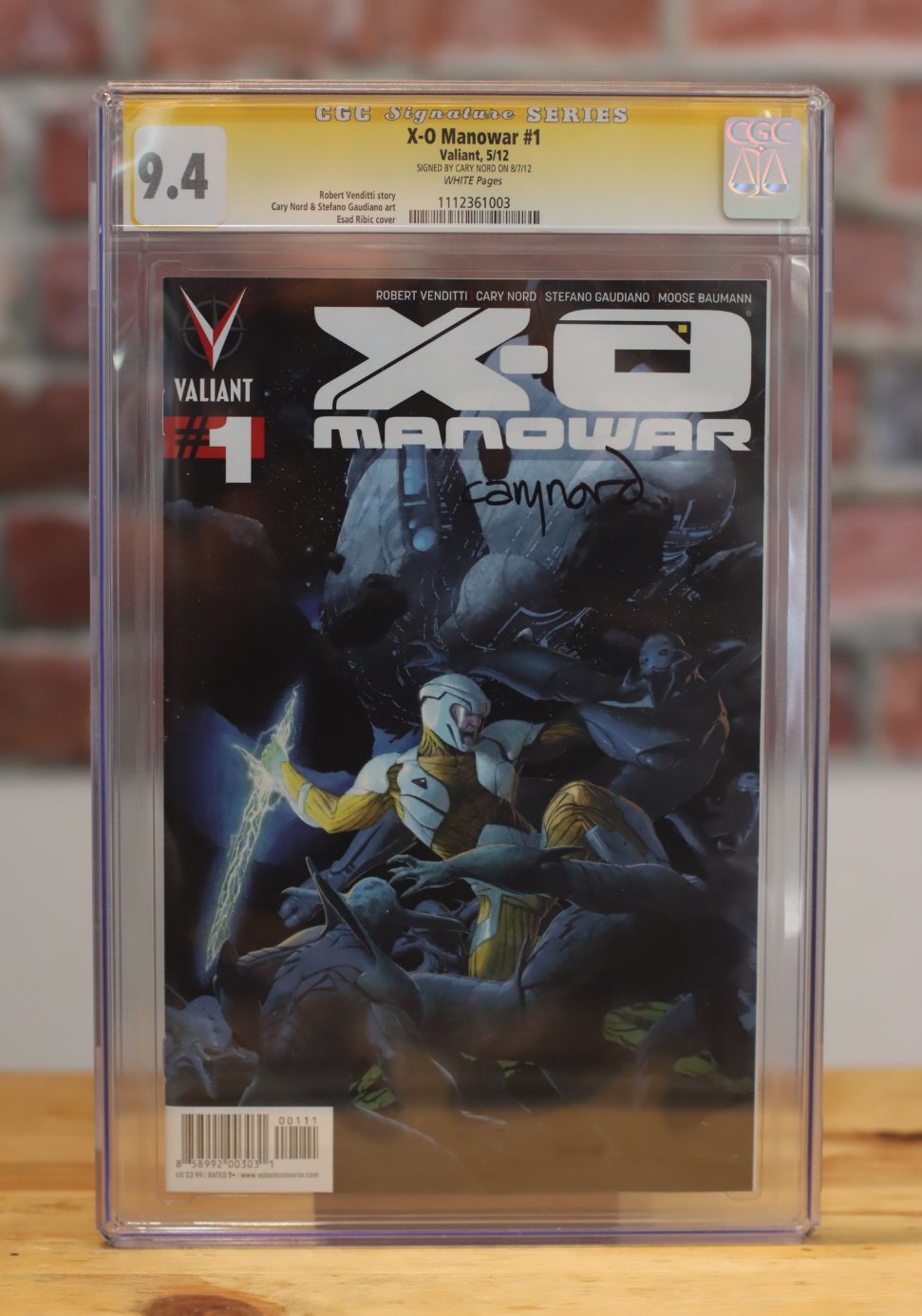 X-O Manowar Graded CGC 9.4 Valiant Comic Book Signature Series