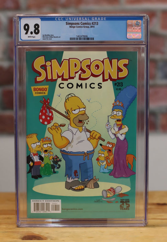 The Simpsons #213 Graded CGC 9.8 Bongo Comic Book